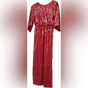 Red sequins dress WORN ONCE to an LA event. Perfect condition Beautiful details